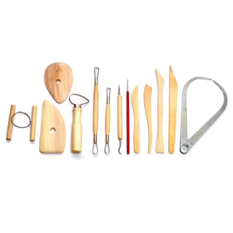 13 pcs Clay tool Kit with calipers and wooden ribs. | StudioMade by ...