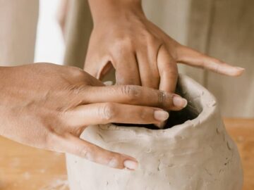 hands in clay
